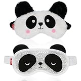 my novel things Augenmaske Kühlend, Panda Schlafmaske 2 Stück, Schlaf...