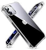 CANSHN Clear für iPhone 12 Mini Hülle [Militärischer Fallschutz] [Nicht...