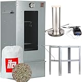 ITA Räucherofen 7000 - Smoker Set mit Rauchgenerator, Tisch - Räucherschrank...