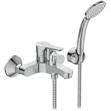 Ideal Standard BC676AA Wannenarmatur Alpha Aussenarmatur mit Zubehör, chrom