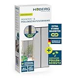HOBERG Insekten- & Pollenschutzvorhang | Fliegengitter Tür mit...