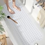 Homaxy Badewannenmatte rutschfest, 100 x 40 cm, Extra Lange 100% BPA frei...