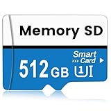 SD Karte 512GB - kacbuy Speicherkarte Wasserdicht Memory Card High Speed TF...