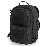 HIGHLAND TACTICAL Unisex-Erwachsene Major Backpack Taktischer Rucksack, schwarz,...