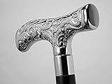 Antike Messing Angelrute Deluxe Walking Schöner Griff aus versilbertem Messing...