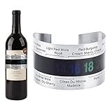 DMZK Weinthermometer, Rotwein Temperatursensor, Edelstahl Flaschenthermometer...