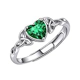 ChicSilver Ewigkeit Zirkonia Ring Damen Silber 925 Keltischer Knot Ring...