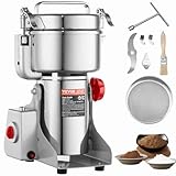 VEVOR Elektrische Getreidemühle, 1000 g, Hochgeschwindigkeits-Gewürzmühle mit...