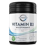 Vitamin B3 (Nicotinamid) Pulver - 500 mg pro Portion - Hochdosiert Niacin-Pulver...