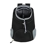 Haustier Rucksack - Verstellbar und Atmungsaktiv - Mit Fronttasche für Kleine...