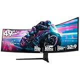 Gawfolk 49 Zoll Curved Gaming Monitor 165Hz, 1500R Ultra-Wide PC Bildschirm 3840...
