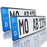 KFZ-Kennzeichen für Ihr Auto | 520x110 mm | Amtliches Euro-Kennzeichen |...