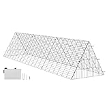 VEVOR Hühnertunnel, 300 x 71 x 61,5 cm Hühnerkäfig für den Hof, tragbare...