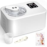Acmeenjoy Eismaschine mit Kompressor 1,2L, Eismaschine Selbstkühlend 110W, mit...