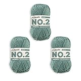 myboshi No.2 Baumwolle zum Häkeln, Baby Wolle, vegane Wolle zum Stricken, 60...