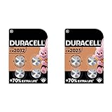 Duracell Specialty 2032 Lithium-Knopfzelle 3 V, 4er-Packung (CR2032 /DL2032) +...