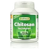 Greenfood Chitosan, 400 mg, hochdosiert, 120 Kapseln - gut für den...