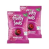 FruitySouls - Gefriergetrocknete Himbeeren mit Zartbitter Schokolade | 2 Pack...