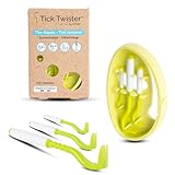 Tick Twister 3 Zeckenhaken für Hunde, Katzen und Menschen – Zeckenzange 3er...