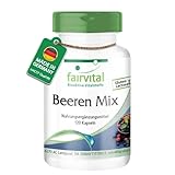 Fairvital | Beeren Mix - 120 Kapseln - Antioxidantien Kapseln - HOCHDOSIERT -...