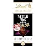 Lindt Schokolade EXCELLENCE Mild 70 % Kakao, Promotion | 5 x 100 g Tafel |...
