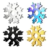 4 Schneeflocken Multifunktions-Werkzeuge, 18-in-1 Schneeflocken Werkzeug,...