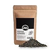 Spicy Welt Pfefferkörner Schwarz Ganz - Premium Pfeffer für die Mühle, Ganze...