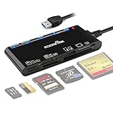 Kartenleser USB 3.0, Rocketek 7-in-1-Speicherkartenleser, USB 3.0 (5 Gbps)...
