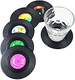 Dr.JIEER Set of 6 Coasters,untersetzer gläser,untersetzer,glasuntersetzer,Retro...