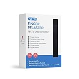 Fingerpflaster lang - in Textil 2cmx12cm - 50Stk - Schwarz - Fingerstrips lang -...