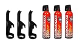 IWH Feuerlöschspray – STOPFIRE 3 x 750ml mit 3 Wandhalter –...