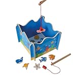Eichhorn 100002089 - Angelspiel mit Zwei Angeln, Holzspielzeug,...