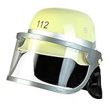 W WIDMANN MILANO Party Fashion - Feuerwehrhelm mit Visier für Kinder, aus...