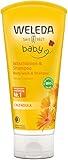 WELEDA Bio Calendula Baby Waschlotion & Shampoo - veganes Naturkosmetik Duschgel...