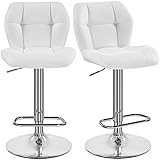 Yaheetech Barhocker 2er Set Höhenverstellbar 360°Drehbar Barstühle...
