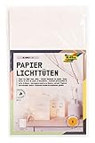 folia 11900 - Papier-Lichtertüten Blanko S, Tüten aus schwer entflammbarem...