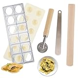 BUERPINKING Ravioli Former mit 12 Löchern, 5 Stück Ravioli Maker mit...