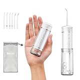 Bezvoi Reise Munddusche Kabellos Zahnreinigung: Oral Irrigator mit 5 Modi, 180ML...