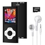 MP3-Player/MP4-Player mit Bluetooth 5.2, Musik-Player mit 32 GB Speicherkarte,...