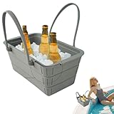 Große Eiswanne, Silikon-Getränkebehälter Mit Griff, Großvolumige...