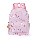 Hifot Einhorn Rucksack Mädchen, Mini Kinderrucksack mit Brustgurt,...