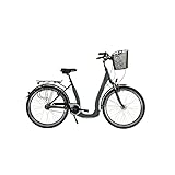 HAWK City Comfort Deluxe Plus inkl Korb I Damenfahrrad 28 Zoll I Stadtfahrrad I...