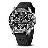 LN LENQIN Uhren Herren Analog Quarz Uhr 30M Wasserdicht Armbanduhr Herren mit...