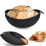 ClcIosis 3 In 1 Brotbackform Silikon, Runde Brotformen zum Backen mit 30 cm...