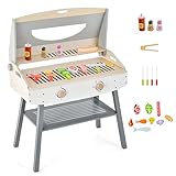 DREAMADE Kinder Grill Spielzeugset mit 17 TLG. Spielzubehör, BBQ Grill Set,...