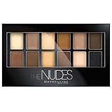 Maybelline New York Lidschatten Palette, The Nudes Palette, 12 Farben