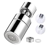 360° Wasserhahn Aufsatz Schwenkbar, M22/M24 Drehbare Wassersparer...