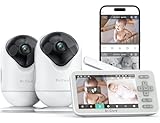Dr.Care VistaView Lite Smart WLAN Babyphone mit 2 Kameras – 4' 720P Screen,...