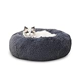 BEDSURE Hundebett waschbar Flauschiges Katzenbett - Ø 50 cm Donut Kissen,...