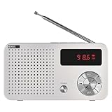 EMOS - tragbares digitales FM-Radio und MP3-Player mit Akku + USB-C Kabel -...